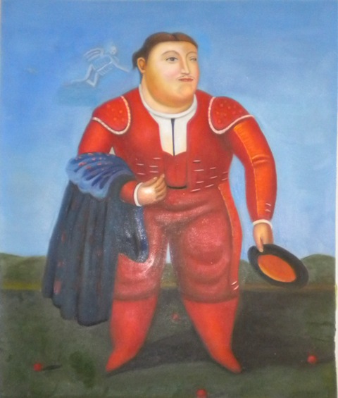 store falso d'autore El torero di Fernando Botero